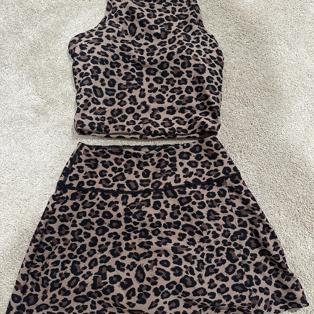 Leopard Print Athleisure Set